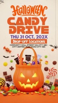 Halloween Candy Drive Instagram Story template