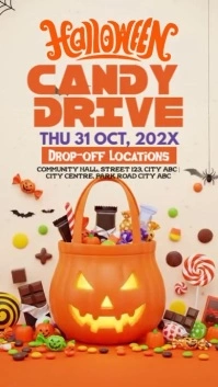 Halloween Candy Drive Instagram Story template