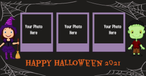 Noir Halloween Photo Collage Facebook Event Cover Template