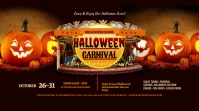 Halloween Carnival Facebook Twitter Post template