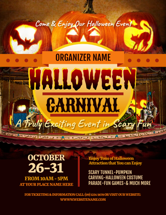 Halloween Carnival Flyer Design Guide & Printable Template