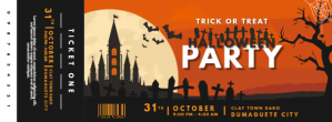 Sort Halloween Party Facebook Cover Photo Template