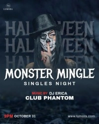 Halloween Club Night Event Instagram Portrait template