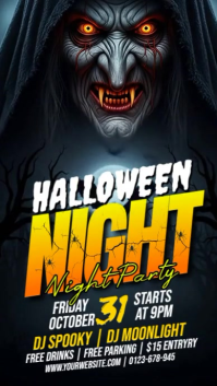 Halloween Club Night Instagram Story template