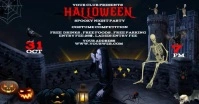 Halloween Club Party Facebook Event Cover template