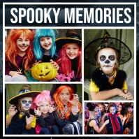 Halloween Collage Square (1:1) template