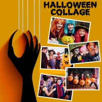 Halloween collage Instagram Post template