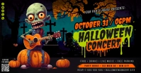 Halloween Concert Banner Ibinahaging Larawan sa Facebook template