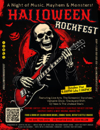 Halloween Concert Flyer template