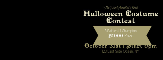 Halloween Contest Facebook Cover Photo Ikhava Yesithombe se-Facebook template