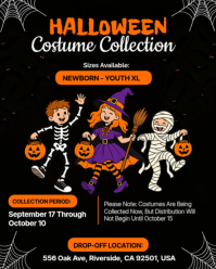 Black Halloween Costume Collection Instagram Portrait Template