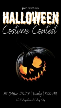halloween costume contest Instagram Story template