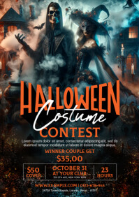 Halloween Costume Contest Flyer Template | PosterMyWall