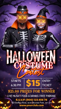 Halloween Costume Contest Instagram Story template