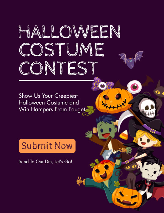 Copy Of HALLOWEEN COSTUME CONTEST NIGHT POSTER PosterMyWall copy-of-halloween-costume-contest-night-poster-postermywall