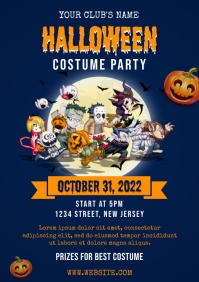 Halloween Costume Party A3 template
