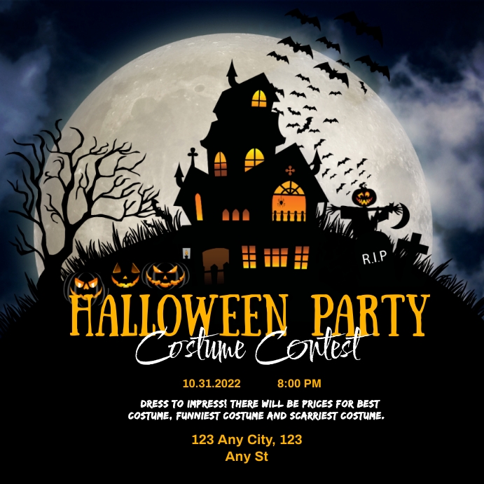 Halloween Costume Party Template | PosterMyWall Halloween Costume Party Template | PosterMyWall