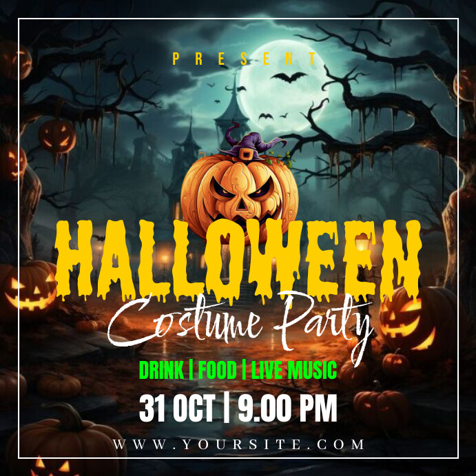 Copy of HALLOWEEN COSTUME PARTY PosterMyWall