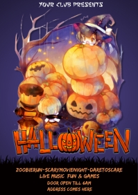 halloween costume party a4 template | PosterMyWall