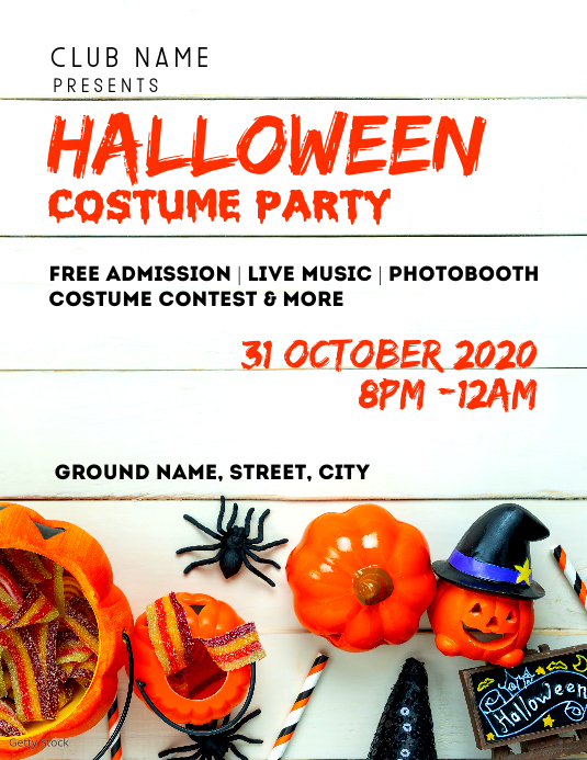 Halloween costume party flyer template | PosterMyWall