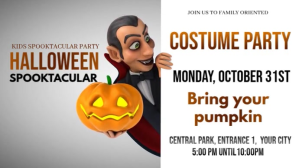 Halloween Costume Party Ekran reklamowy (16:9) template