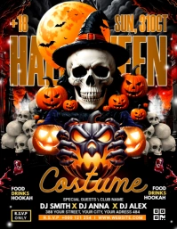 HALLOWEEN COSTUME PARTY Flyer (US Letter) template