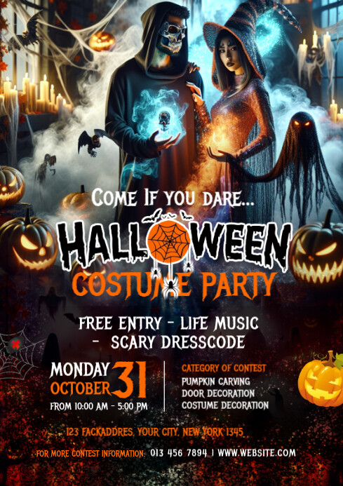 Image 8 for Halloween Costume Party Flyer Templates