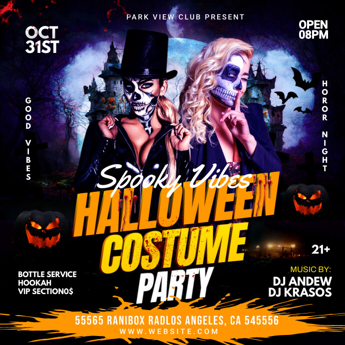 Image 11 for Halloween Costume Party Flyer Templates