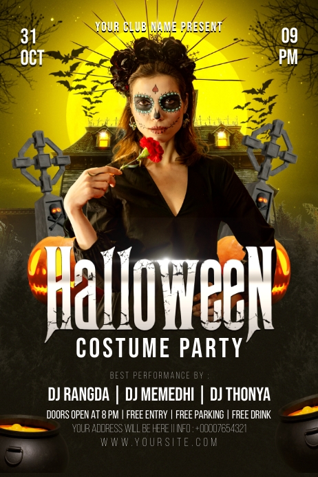 Image 6 for Halloween Costume Party Flyer Templates