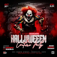Halloween Costume party modern design Instagram Post template