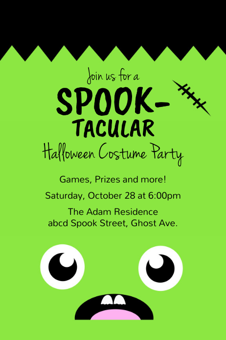 Halloween Costume Party Flyer Template | PosterMyWall