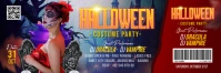 Halloween Costume Party Ticket Template Banner 2' × 6'