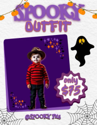 Halloween Costume Sale Ulotka (US Letter) template