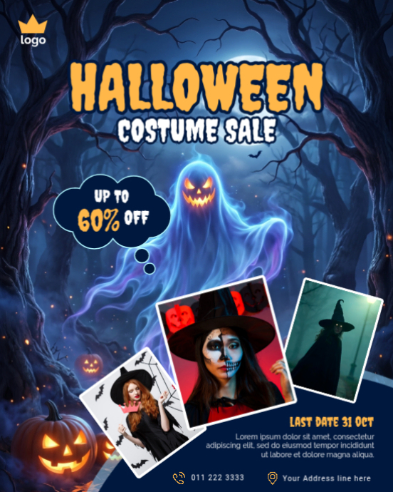 Halloween Costume Sale Template | PosterMyWall