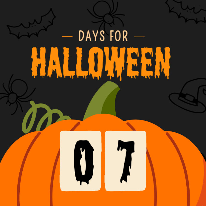 Halloween Countdown Template | PosterMyWall