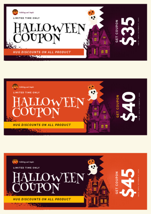 Halloween Coupon Template | PosterMyWall Halloween Coupon Template | PosterMyWall