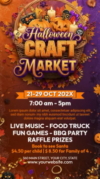 halloween craft market Instagram Story template