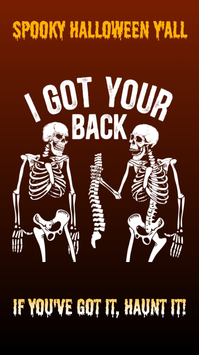 Halloween creepy greetings flyer Digital Display (9:16) template