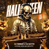 halloween dance party Сообщение Instagram template