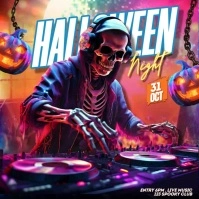 halloween dance party Сообщение Instagram template