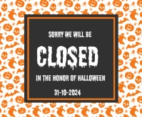 Halloween day Medium Rectangle template