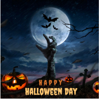 Halloween day Instagram post template