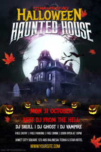 Halloween Day Poster Plakat template
