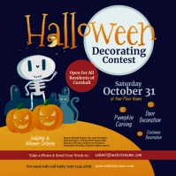 Halloween Decorating Contest Instagram Post template