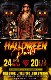 halloween Mezza pagina Wide template