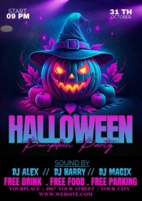 halloween A3 template