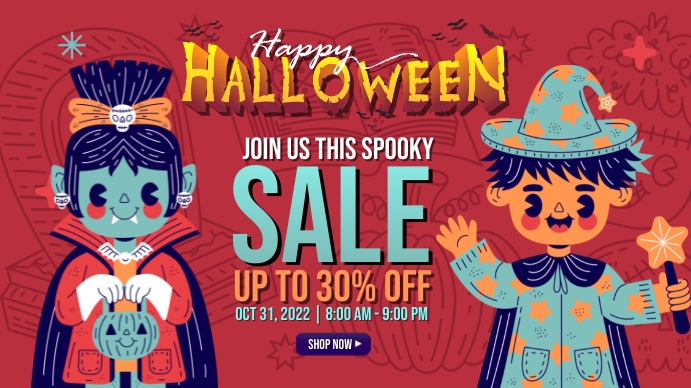 Halloween Digital Display (16:9) template