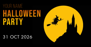 Sort Halloween Party Facebook Event Cover Template
