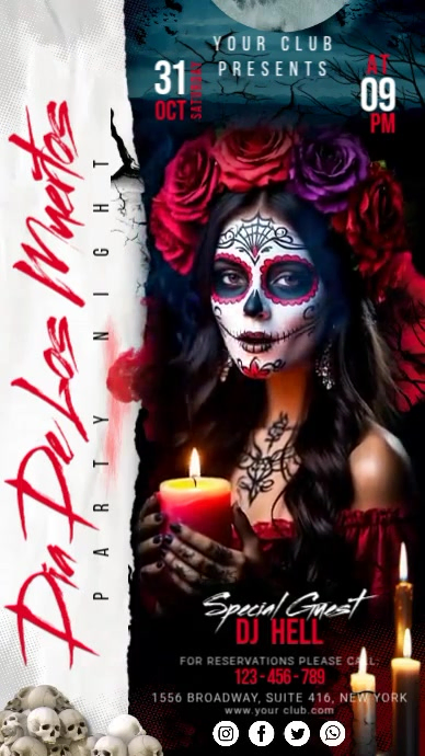 Halloween Digitale display (9:16) template