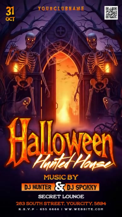 Halloween Instagram Reel template